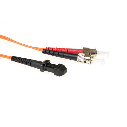 ACT RL4005 Glasvezel Patchkabel Duplex LSZH MTRJ ST 62.5 125µm OM1 5 meter
