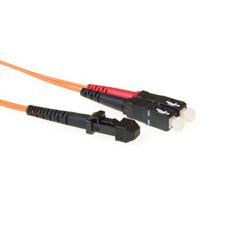 ACT RL5002 Glasvezel Patchkabel Duplex LSZH MTRJ SC 62.5 125µm OM1 2 meter