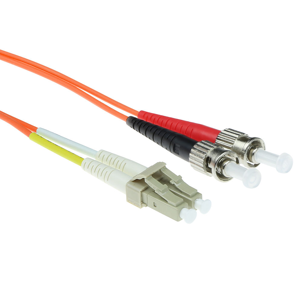 ACT RL7501 Glasvezel Patchkabel Duplex LSZH LC ST 50 125µm OM2 1 meter