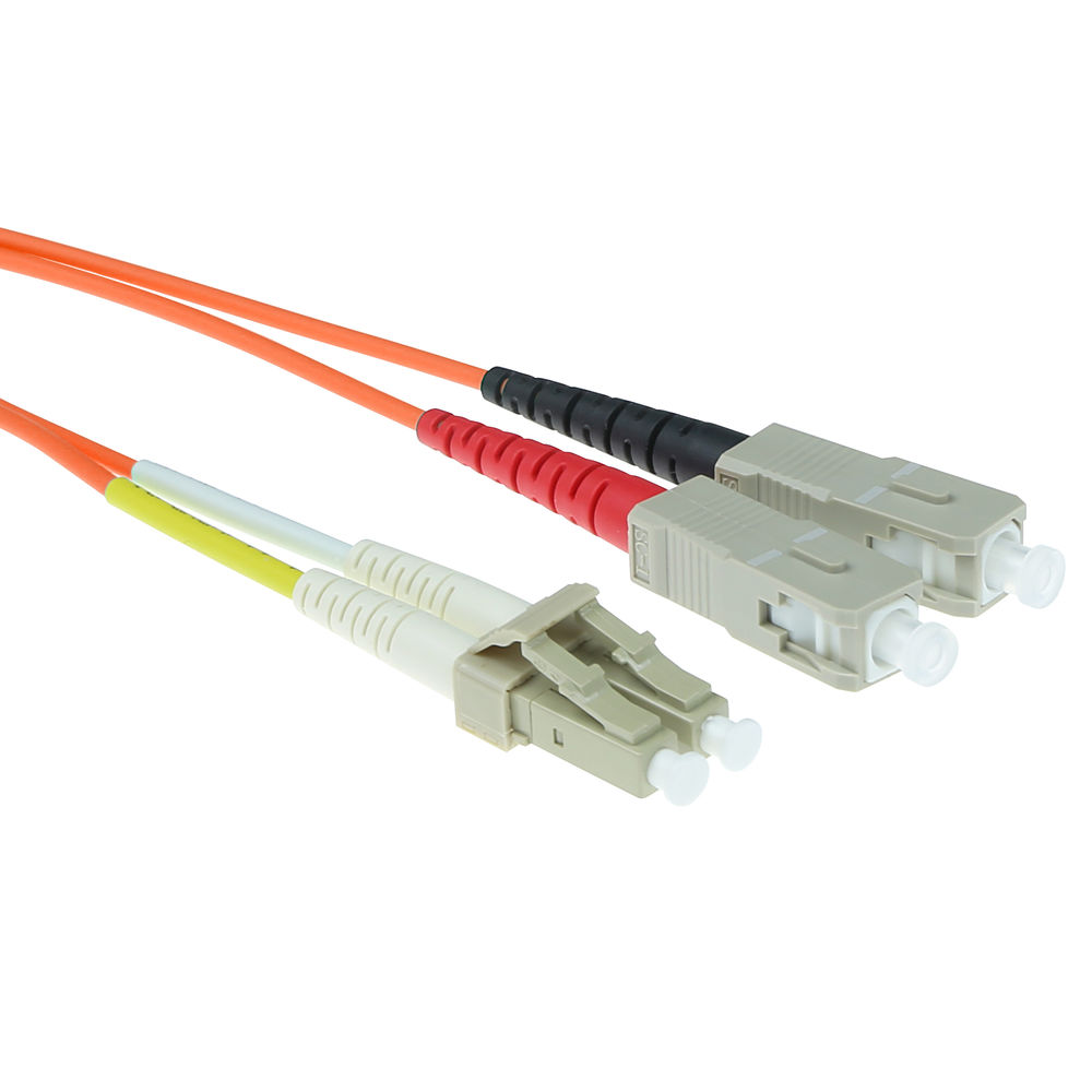 ACT RL8530 Glasvezel Patchkabel Duplex LSZH LC SC 50 125µm OM2 30 meter