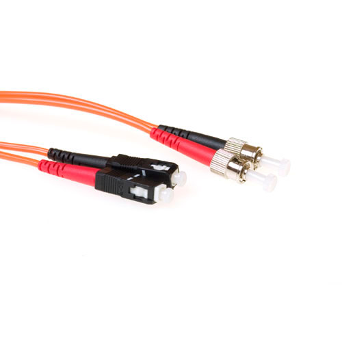 Ewent EL2001 Glasvezel Patchkabel Duplex LSZH SC ST 62.5 125µm OM1 1 meter