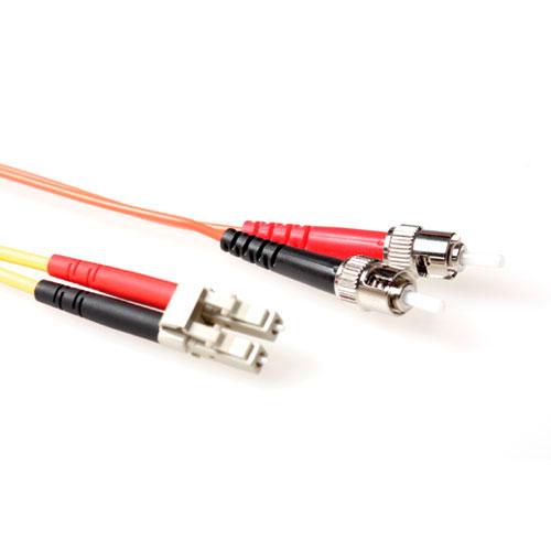Ewent EL7002 Glasvezel Patchkabel Duplex LSZH LC ST 62.5 125µm OM1 2 meter