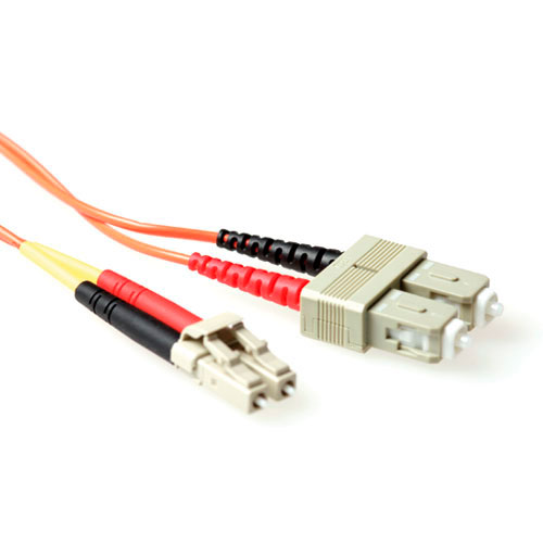 Ewent EL8003 Glasvezel Patchkabel Duplex LSZH LC SC 62.5 125µm OM1 3 meter