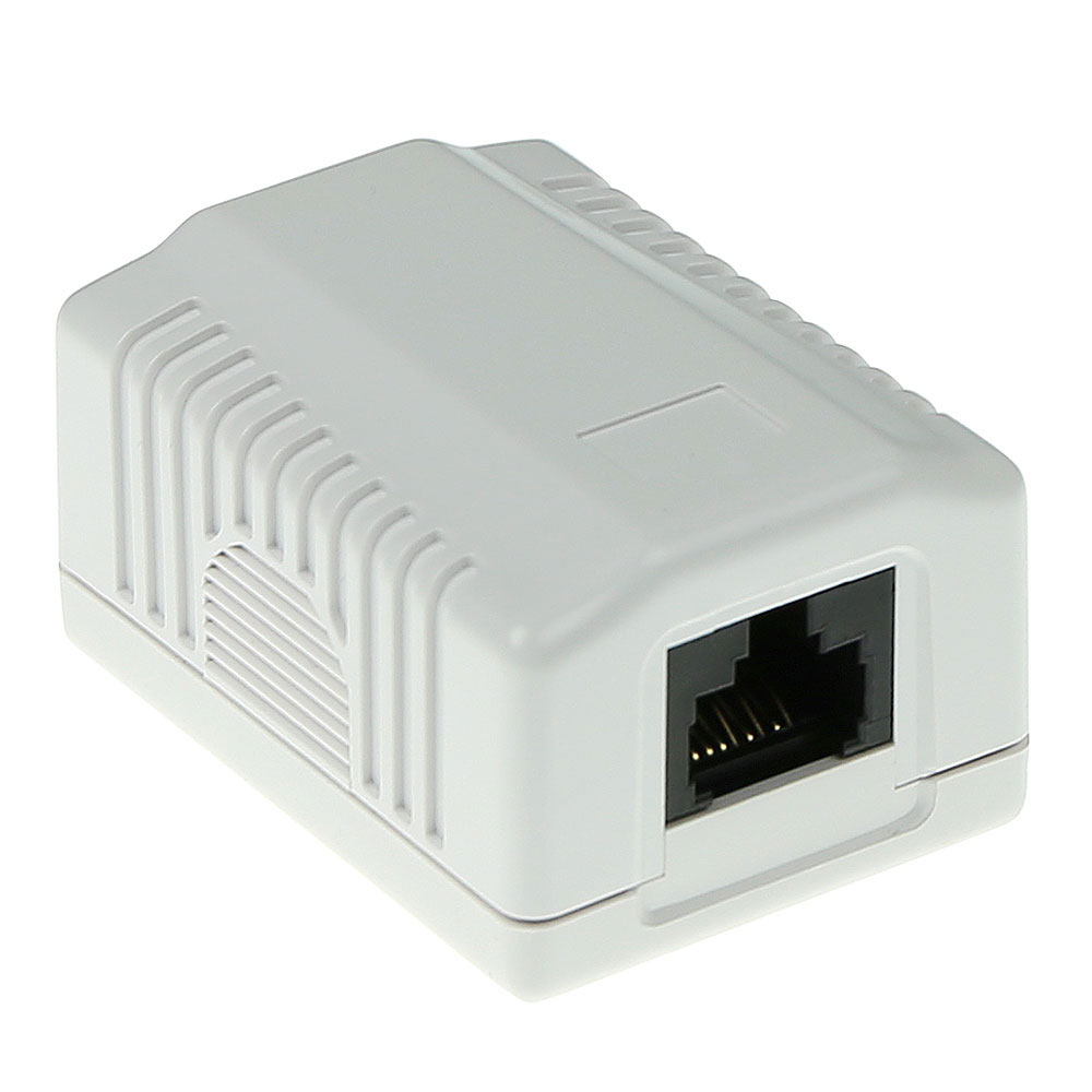 ACT FA6003 Modulair Opbouwdoos Unshielded 1-voudig CAT6