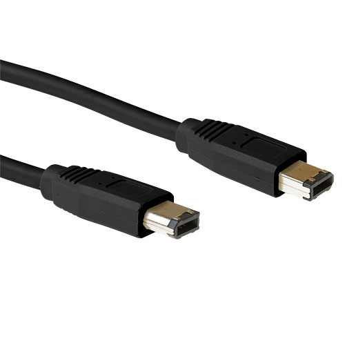 ACT FW1020 Firewire IEEE1394 Aansluitkabel 6 pin Male 6 pin Male 1,8 meter