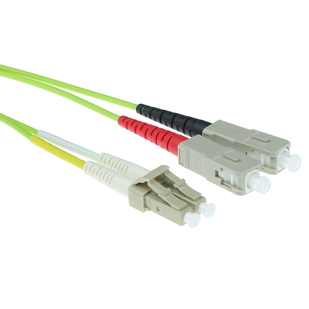 ACT RL5900 Glasvezel Patchkabel Duplex LSZH LC SC 50 125µm OM5 50 cm