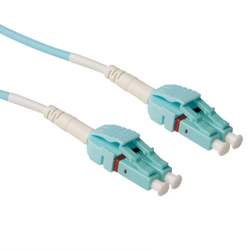 ACT RL6100 Glasvezel Patchkabel Duplex Uniboot LC LC 50 125µm OM3 50 cm