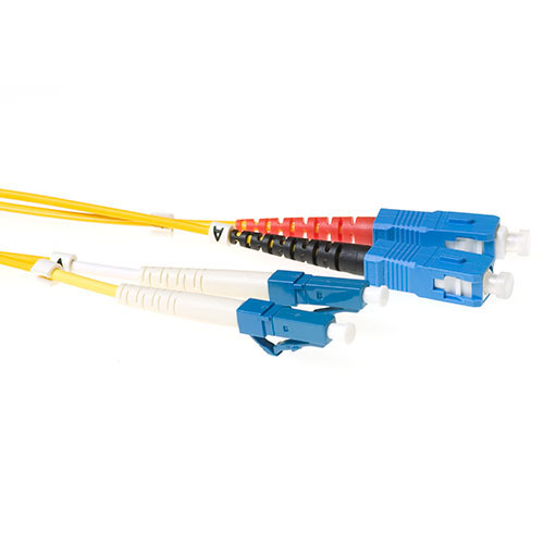 Ewent EL8901 Glasvezel Patchkabel Duplex LSZH LC SC 9 125µm OS2 1 meter