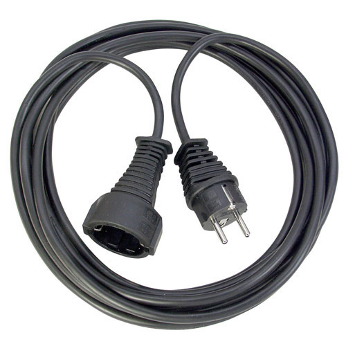 Brennenstuhl 1165460 230V Stroom Verlengkabel CEE7 7 Male Female Zwart 10 meter