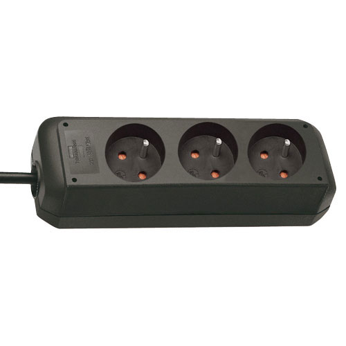 Brennenstuhl 1157504 Eco Line PDU Stekkerdoos 3 sockets Type E Zwart 1,5 meter