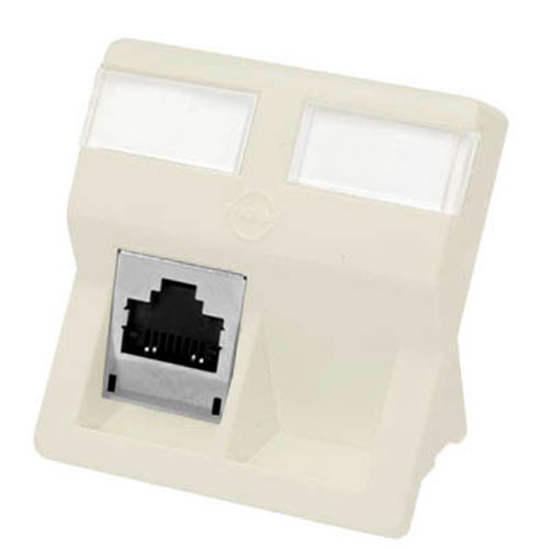 Molex WNC 00036 06 Molex PowerCAT 6 shielded 1 x RJ45 inbouw module, beige, 50 x 50 mm