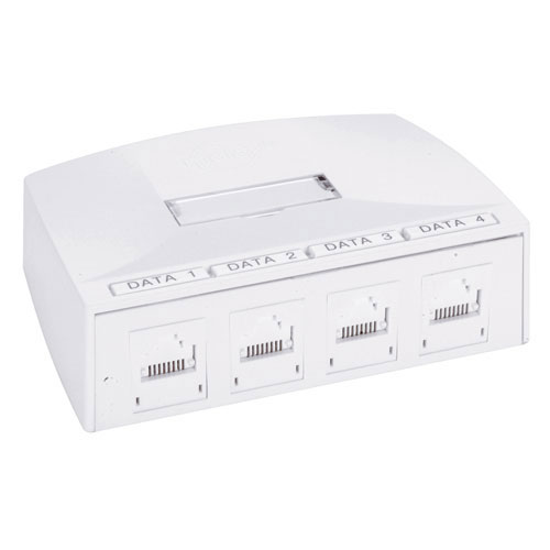 Molex SSY 00008 02 Molex PowerCAT 6 Synergy opbouwdoos, 4 poorten