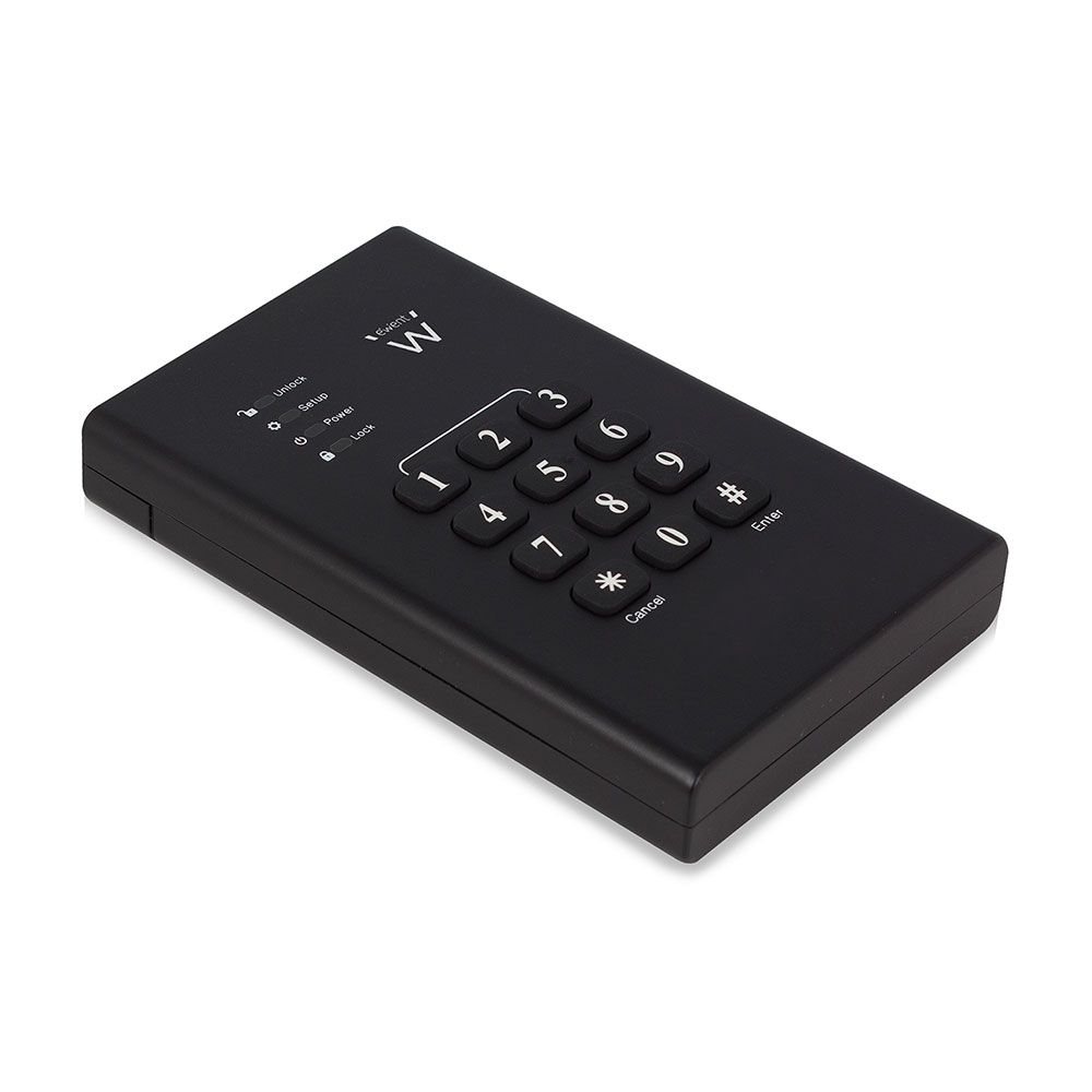 Ewent EW7040 2.5 SATA USB 3.0 HDD SSD Schroefloze Behuizing Cijferslot USB 3.1 Gen1