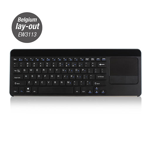 Ewent EW3113 Draadloos Azerty Toetsenbord Smart TV Touchpad