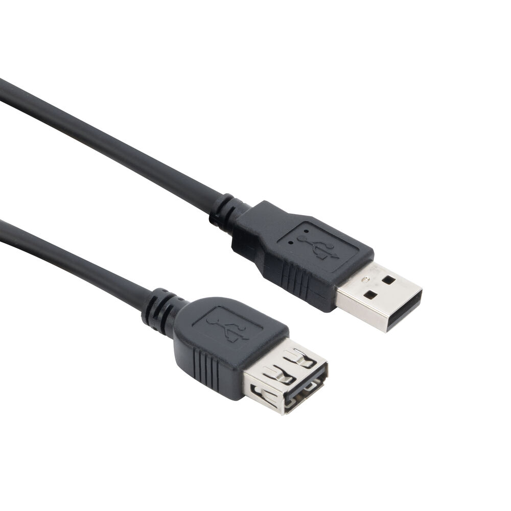 ACT SB2220 USB 2.0 A Male USB A Female Zwart 1,8 meter