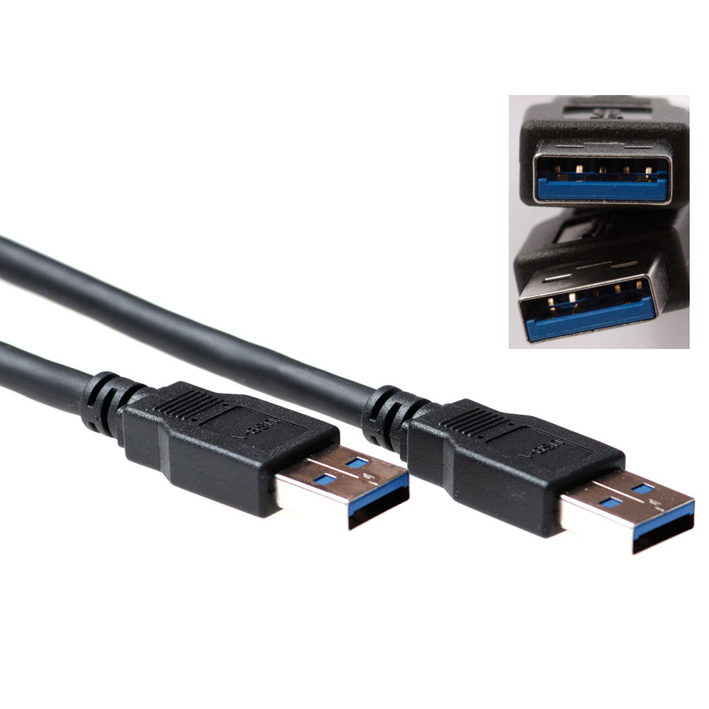 ACT SB3010 USB A 3.1 Gen1 (3.0) Aansluitkabel male male 50cm