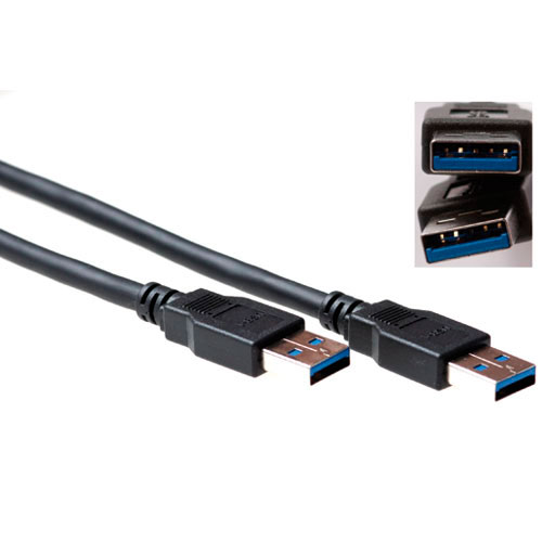 ACT SB3011 USB A 3.1 Gen1 (3.0) Aansluitkabel male male 1 meter