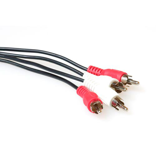 ACT AK2014 Audio Aansluitkabel 2x Tulp male 2x Tulp male 1,20 meter