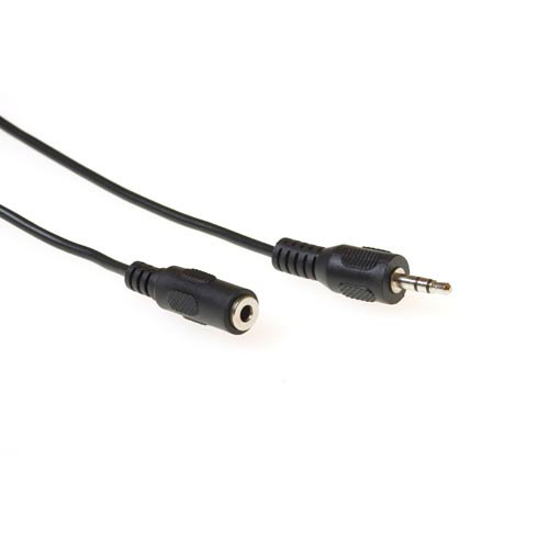 ACT AK2030 3,5mm Stereo Jack Verlengkabel Male Female 3 meter