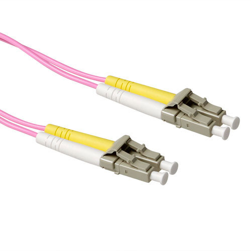 ACT RL9752 Glasvezel Patchkabel Duplex LSZH - LC/LC 50/125µm OM4 - 25 cm