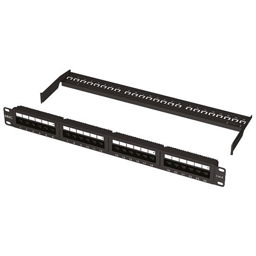 Multimedia Connect BC6NBPANSB24 Patchpaneel CAT 6 UTP Loaded 24 Poorts