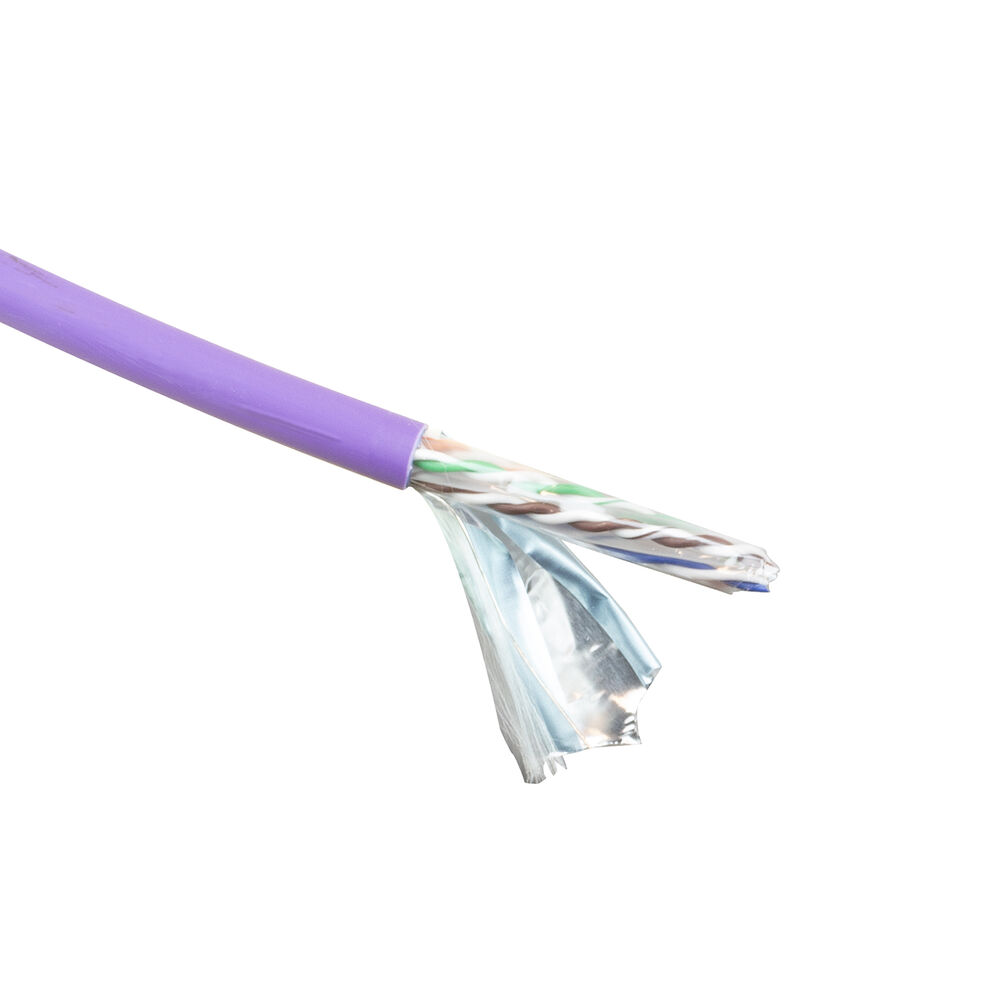 ACT FS6113 CAT6A F/UTP Massieve Installatiekabel | LSZH | CPR Euroklasse ECA | 24AWG | Violet | 305 meter