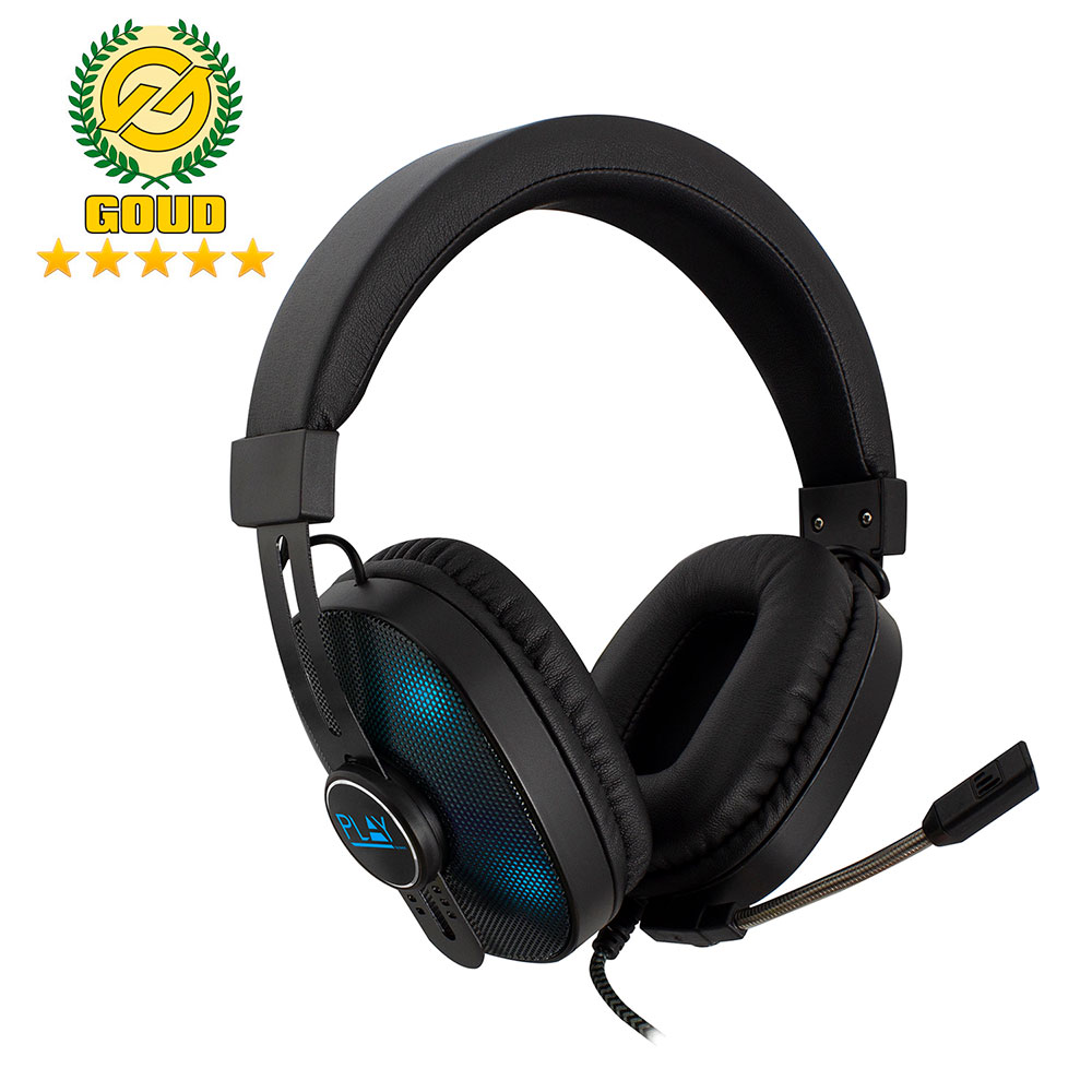 Ewent PL3321 Gaming Headset 2x 3,5mm Jack USB voor LED verlichting 1,5 meter