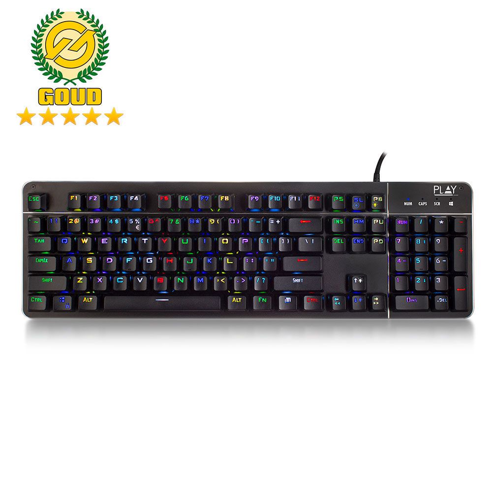 Ewent PL3350 Mechanisch Gaming Toetsenbord met RGB verlichting Qwerty Toetsenbord