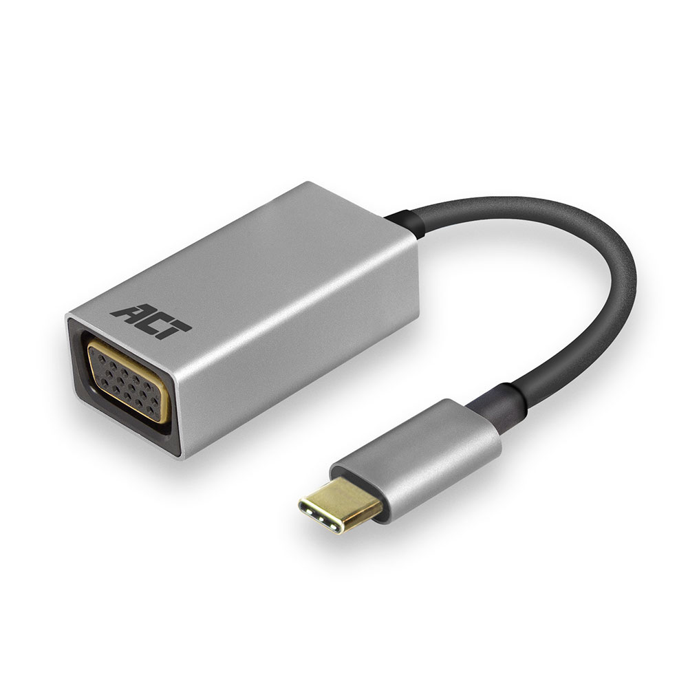 ACT AC7000 USB C naar VGA (F) Adapter 15 cm