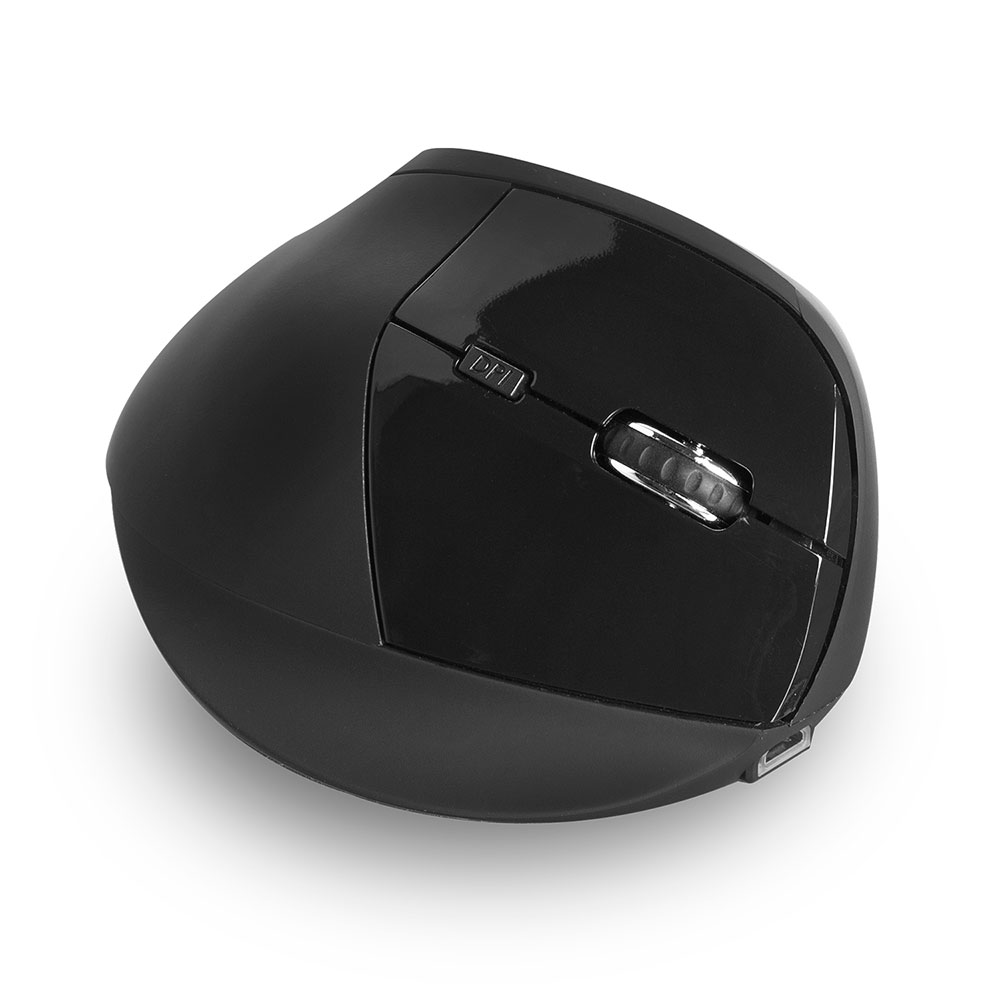 Ewent EW3158 Draadloze Ergonomische Verticale Muis 1600 DPI Zwart