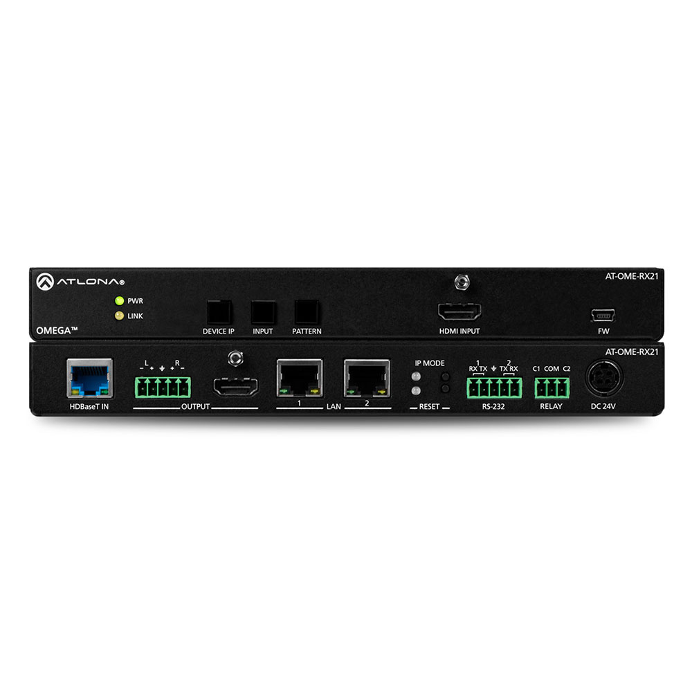 Atlona AT-OME-RX21 Scaler/Receiver voor HDBaseT en HDMI Atlona AT-OME-RX21 Scaler/Receiver voor HDBaseT en HDMI