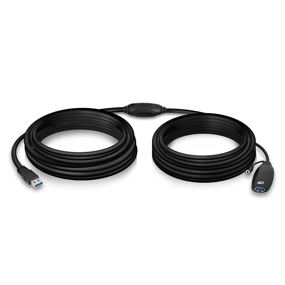 ACT AC6110 USB Verlengkabel - USB Booster USB 3.2. Gen 1 - 10 meter