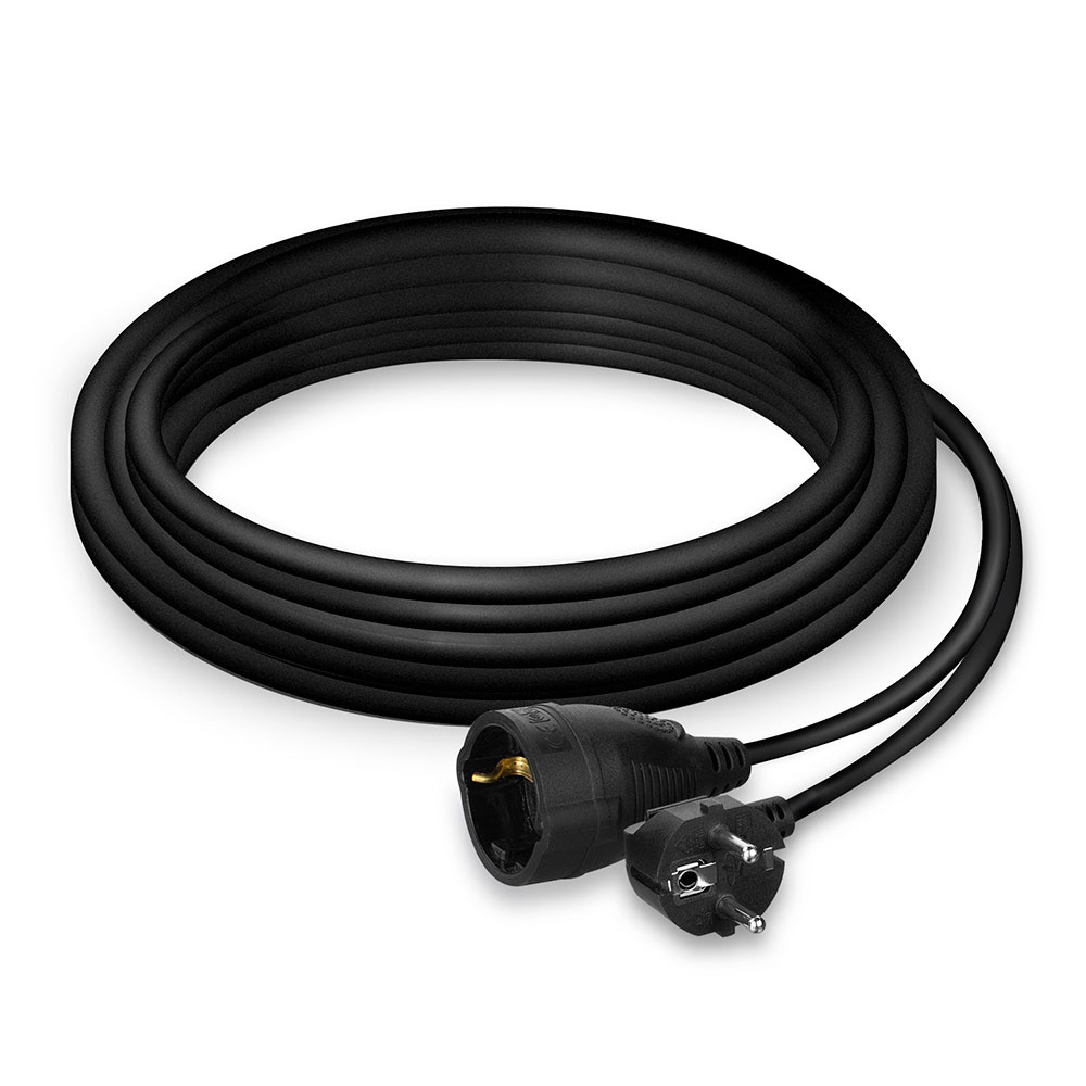 Ewent EW4005 Verlengkabel Stekkerdoos 1 socket Zwart 5 meter