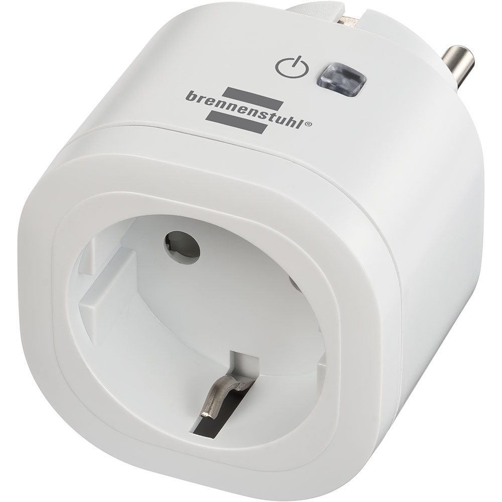 Brennenstuhl 1294850 WiFi Slimme Stekker Smart Plug Smart Home 3000W Binnen IP20 Wit