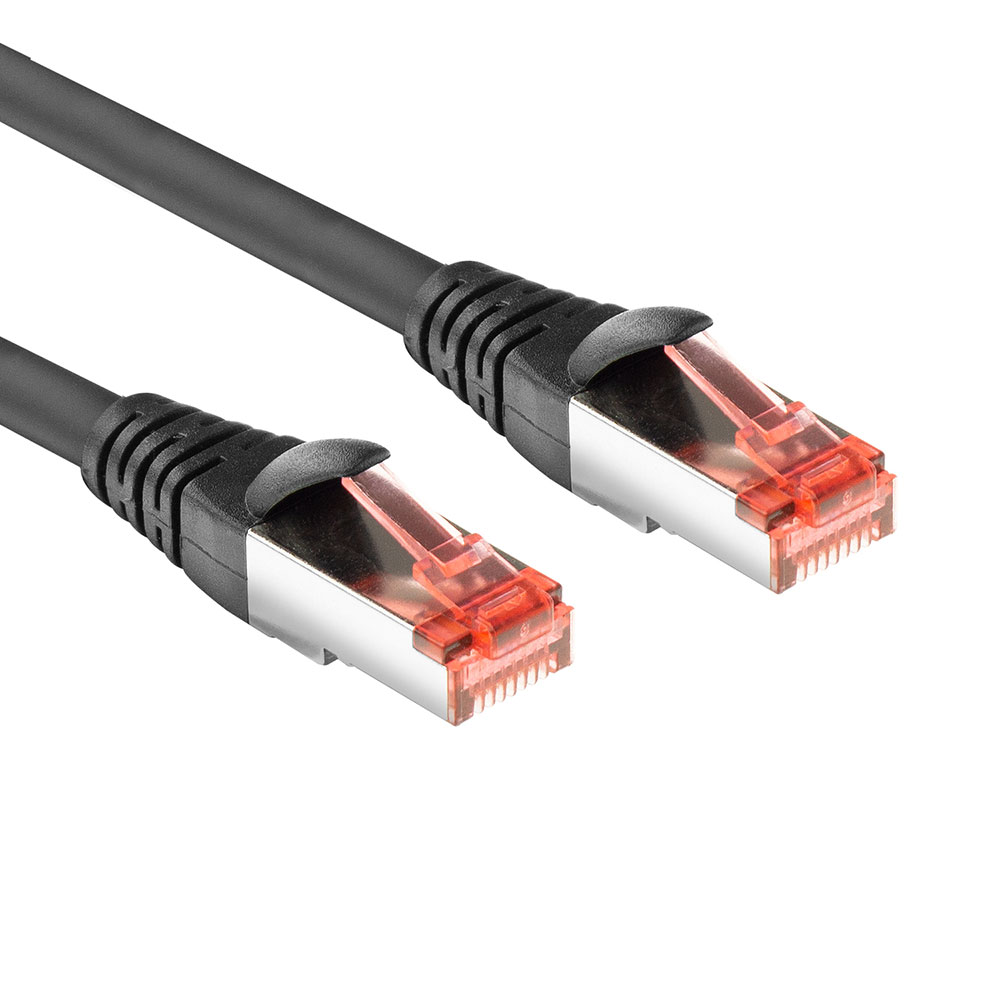 ACT FB5015 PVC U/FTP CAT6A High Flexibility Tangle-Free Patchkabel Snagless | RJ45 Connectoren | Zwa