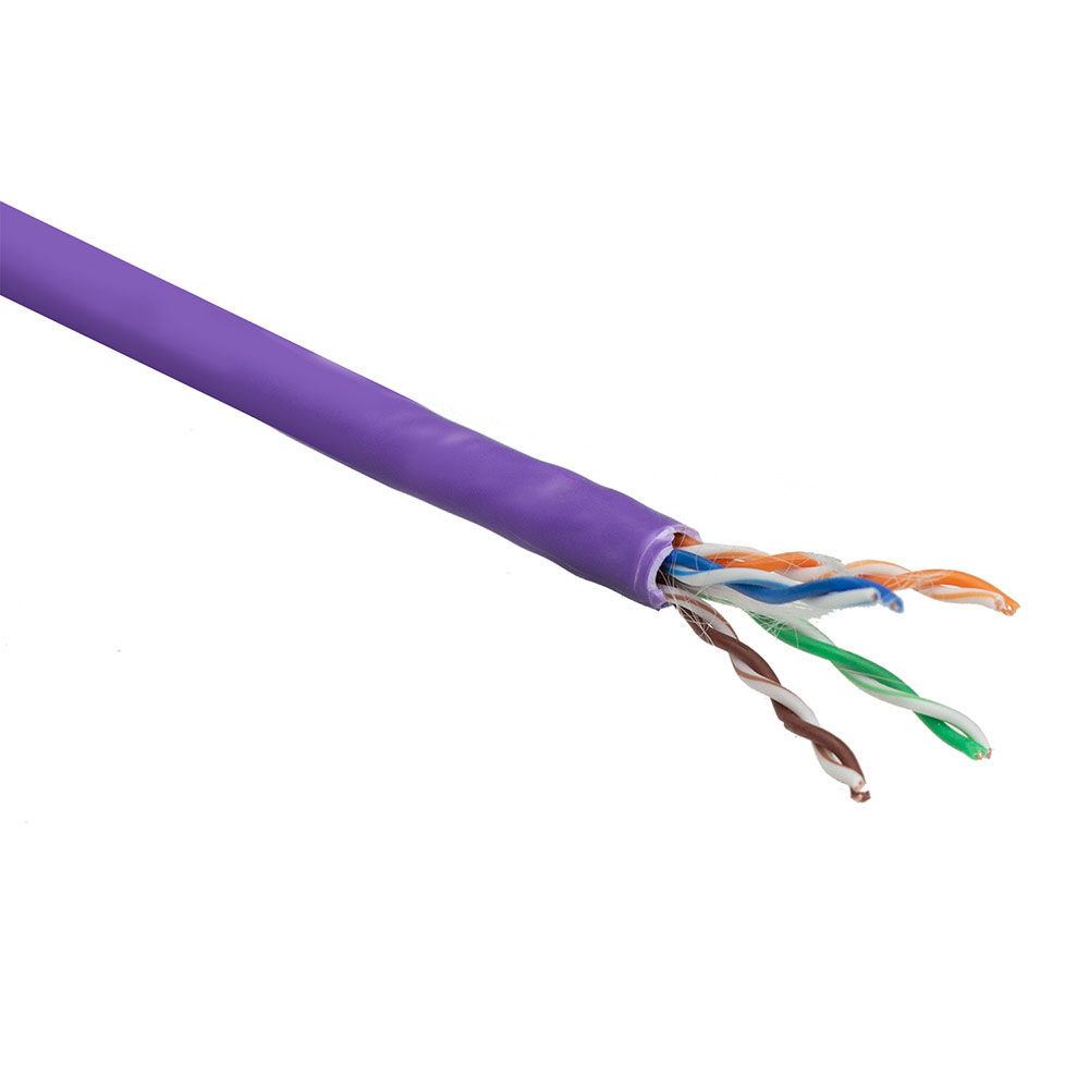 ACT XS6003 CAT6 U UTP Massieve Installatiekabel LSZH Violet 305 meter