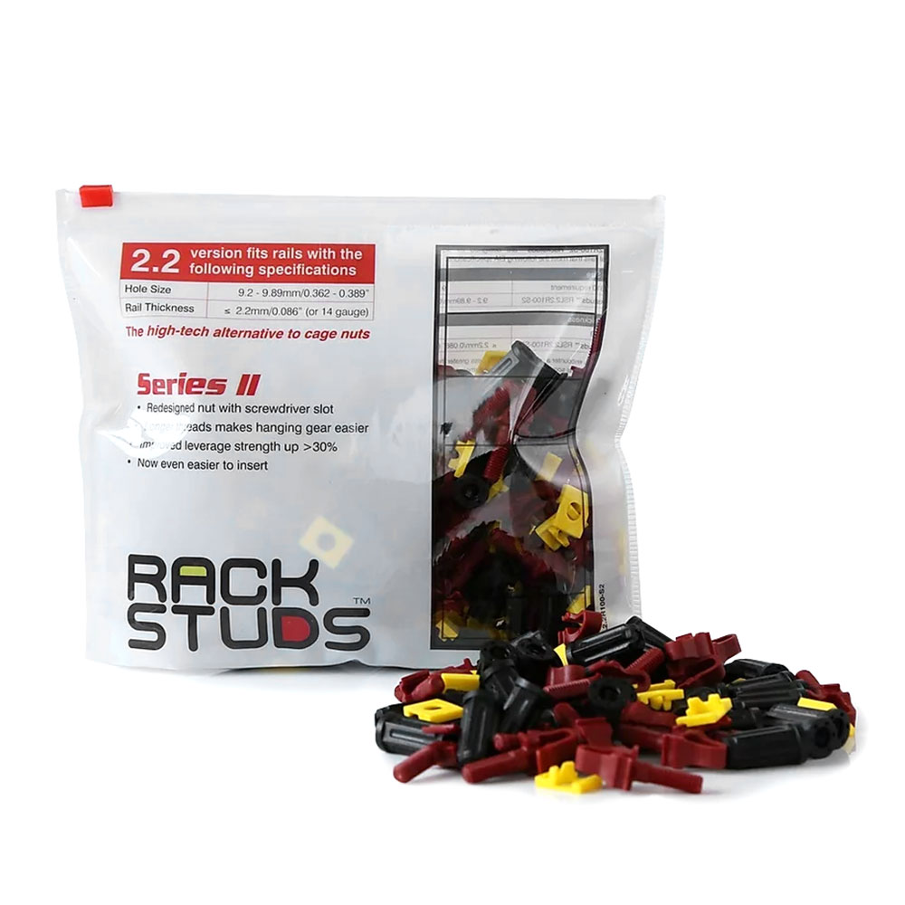 Minkels A003T-000004-000-1 Rackstuds | Rood | 100 stuks