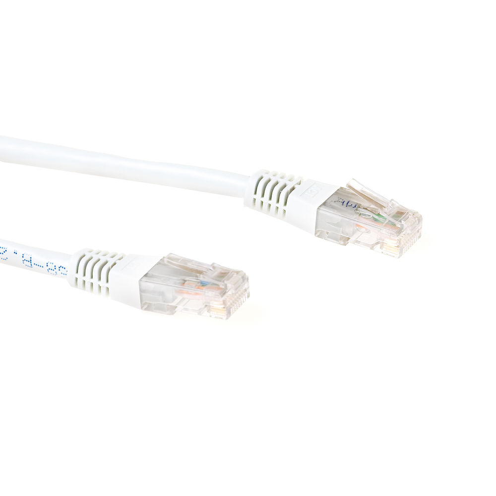 ACT IB8300 CAT6 U/UTP LSZH Patchkabel - Wit - 50 cm