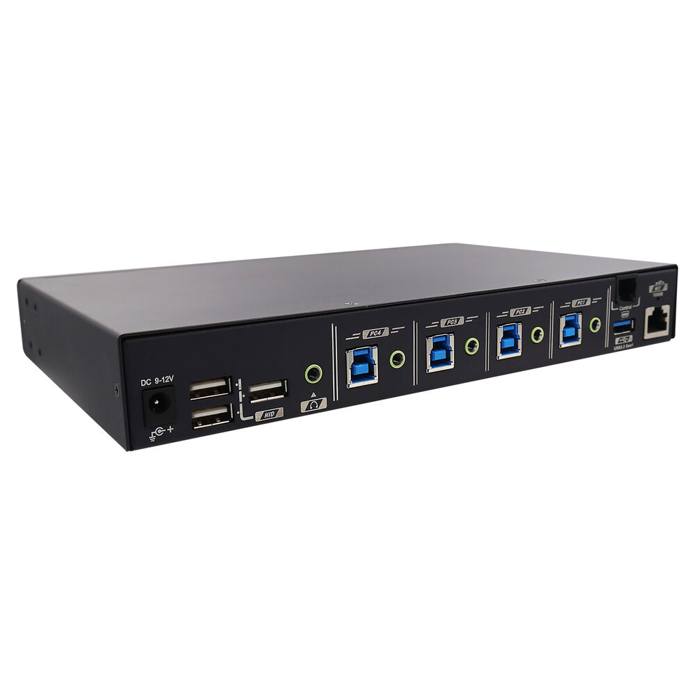 Rextron USW-N334 USB 3.2 Switch 4-poorts | Zwart