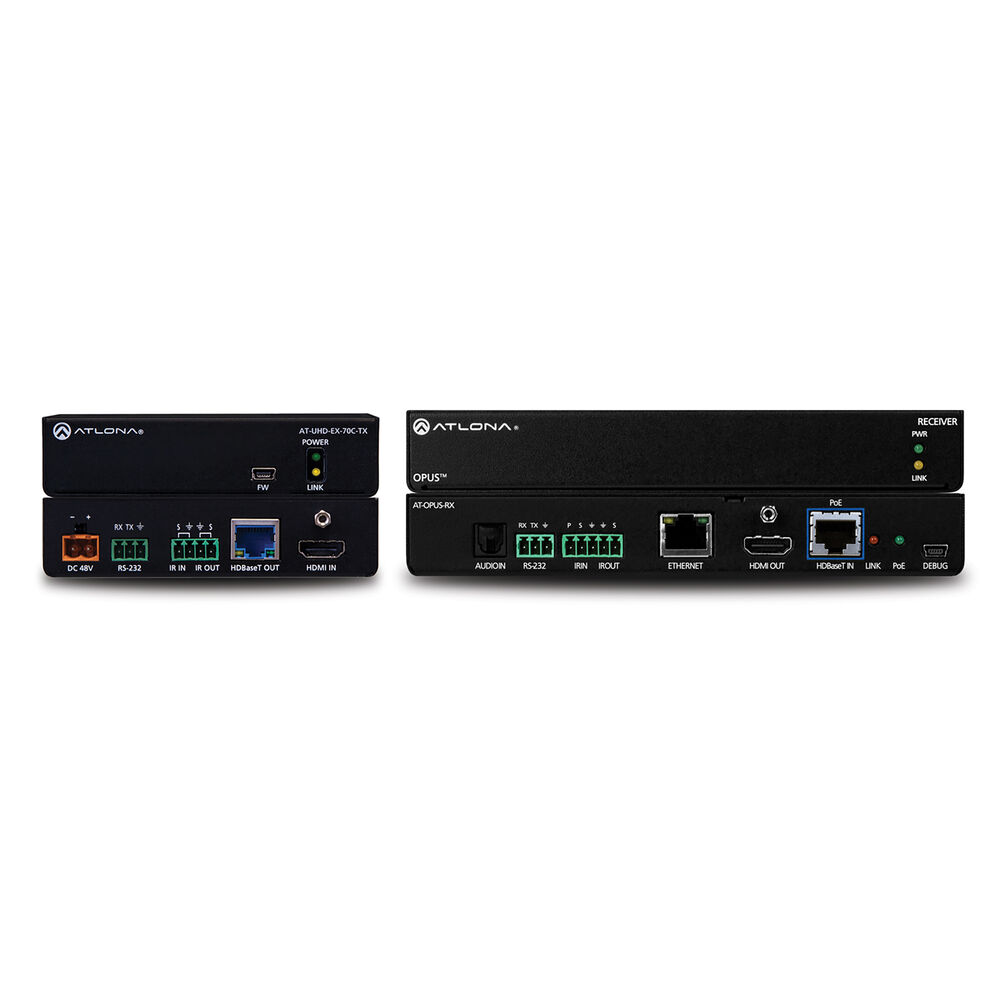 Atlona AT-OPUS-70C-KIT 4K Extender Set met Control Pass-through en Remote Power