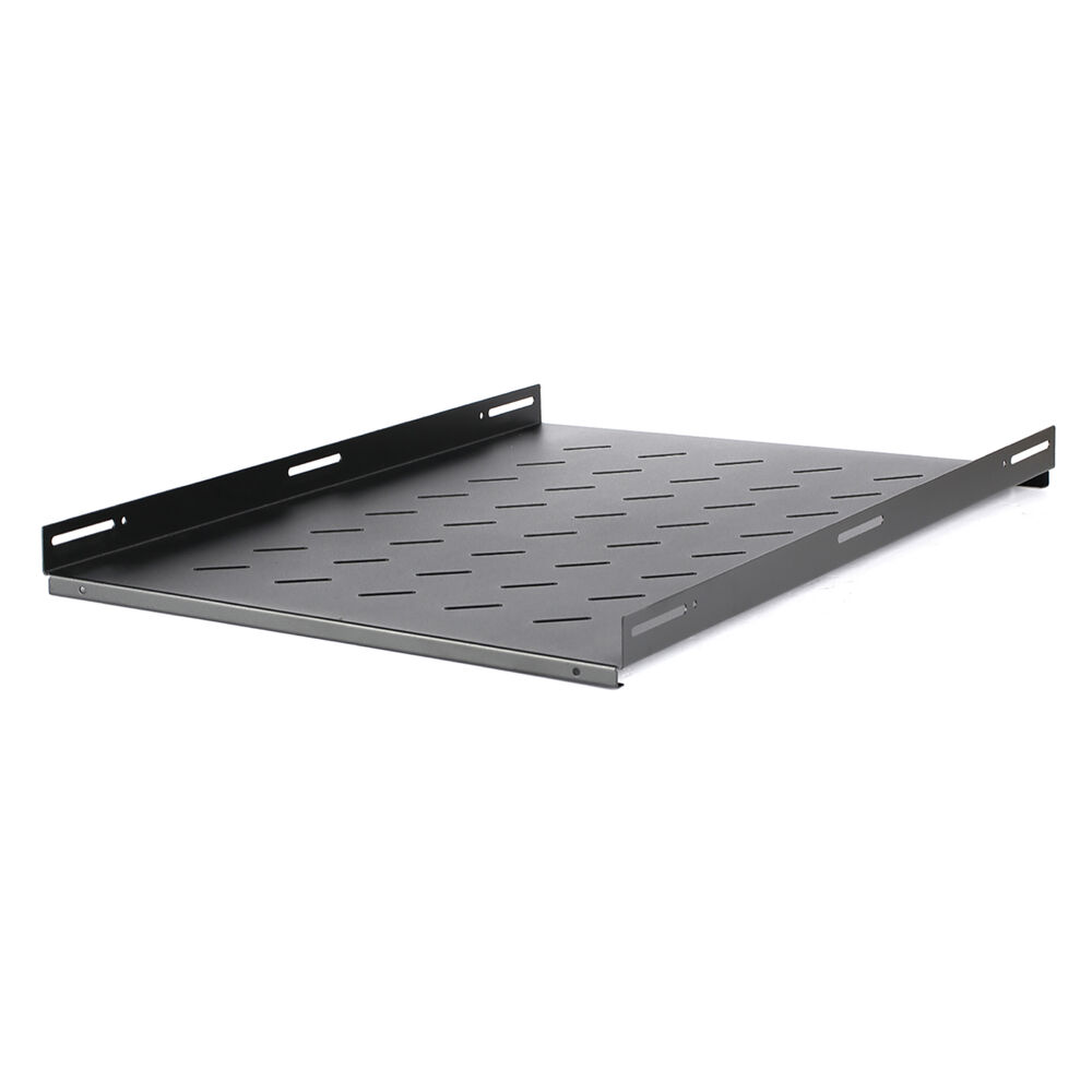 WP Rack WPN-AFS-S141100-B Geperforeerd Legbord | 1U | 45kg | 650mm Diep | Zwart