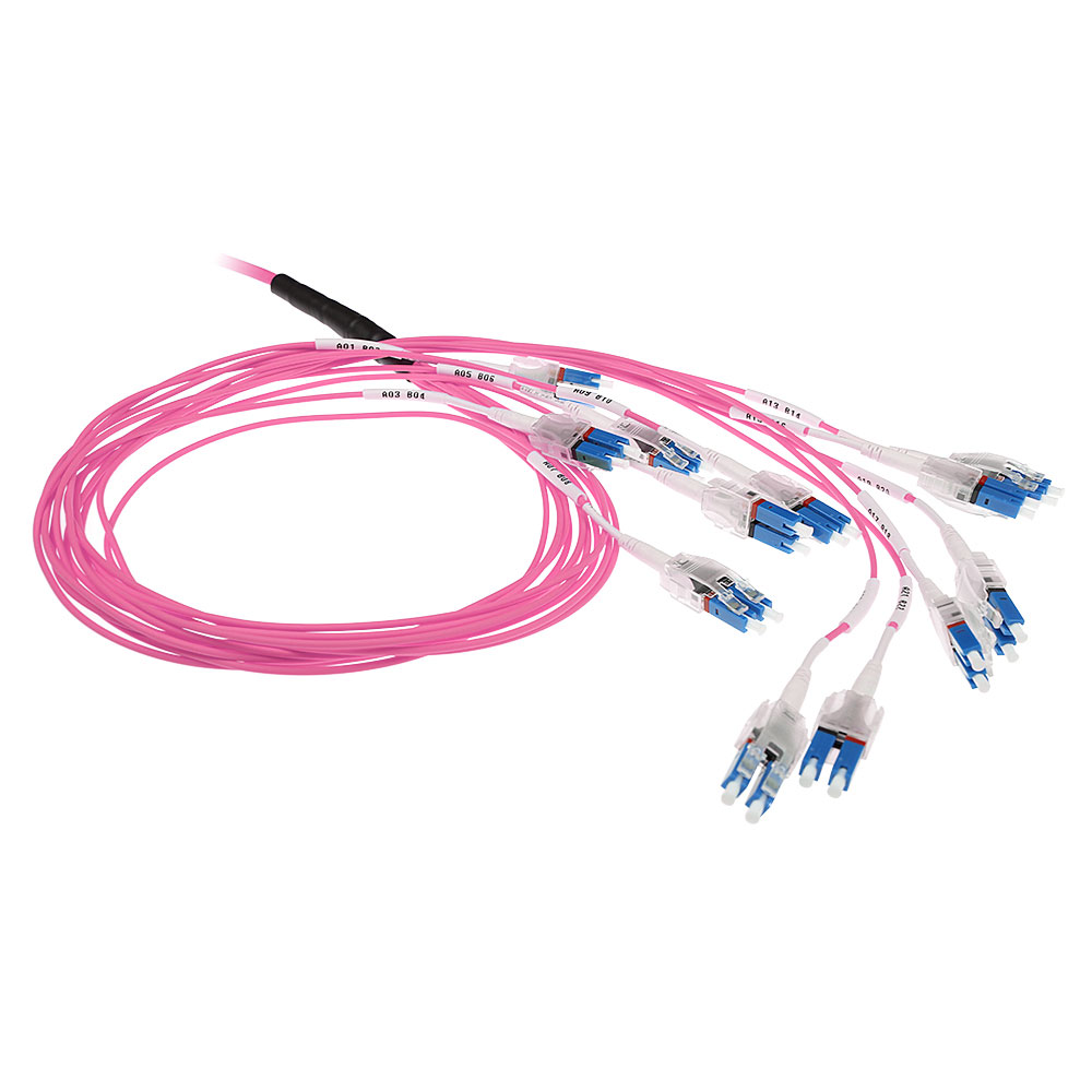 ACT DC5514 Multimode 50 125 OM4 Prefab Glasvezelkabel 24F LC Polarity Twist 90 meter