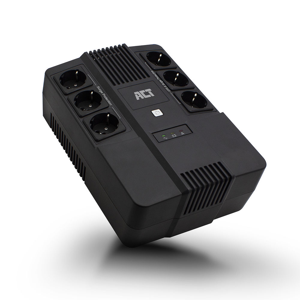 ACT UPS Noodstroom 600VA/360W – 6x stopcontact- Line Interactive – AC2300