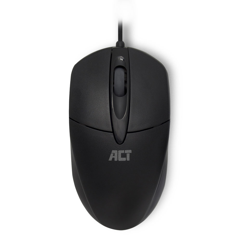 ACT Optische Muis | Bekabeld | USB | 1000 dpi | Links- en Rechtshandig |Zwart AC5005