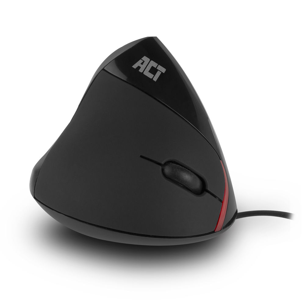 ACT AC5010 Ergonomische Verticale Muis | Bedraad | 1000 DPI | USB A | Zwart