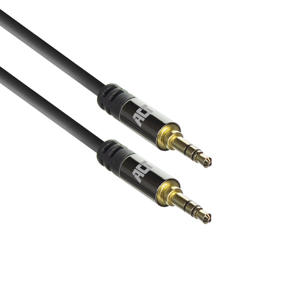 ACT AC3610 High Quality Stereo Audio Kabel 3,5mm Jack Male Male 1,5 meter