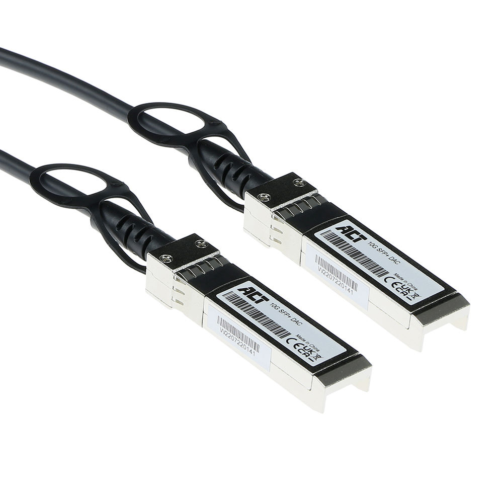 ACT TR0201 SFP+- | SFP+ Passieve DAC Twinax Kabel Gecodeerd voor Open Platform - 1 meter