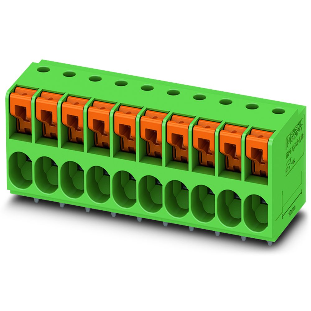 Phoenix 1017504 3-Polig PCB Wire to Board Print Aansluitklem | Push-in Veerdruk Aansluiting | Raster 5,08 mm