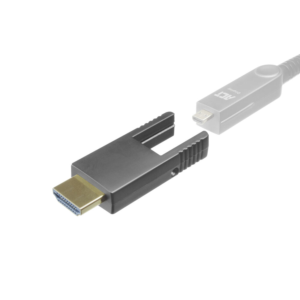 ACT AK4112 Vervang Adapter Micro HDMI naar HDMI voor HDMI Active Optical Cables met Afneembare Connector