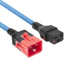 ACT Netsnoer C19 IEC Lock - C20 IEC Lock Dual Locking | Blauw | PC3634